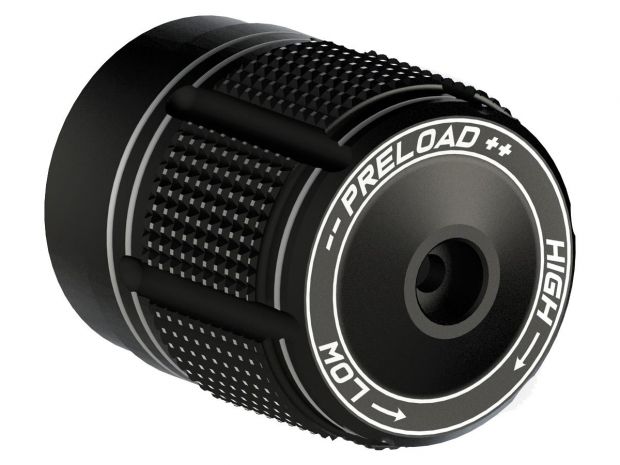 Shock Adjusting Knob Black Satin Anodized 