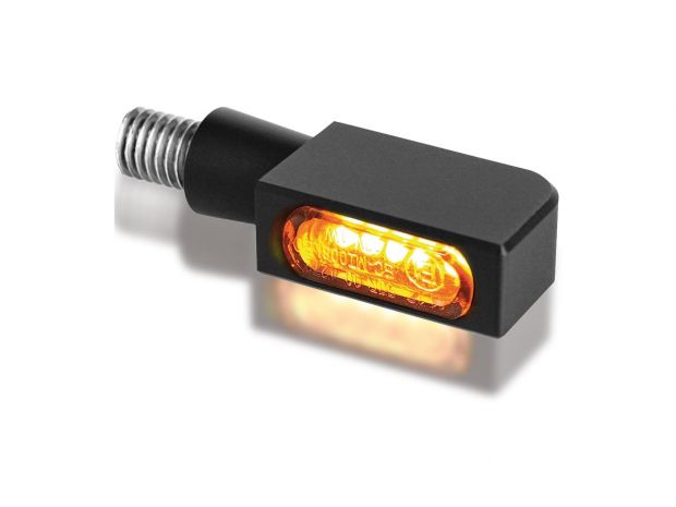 Blokk-Line Micro LED Turn Signals Black Anodized Smoke LED 