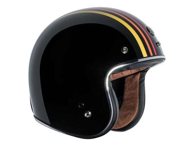 Del Mar (T-50) ECE Open Face Helmet Black 1978 | L