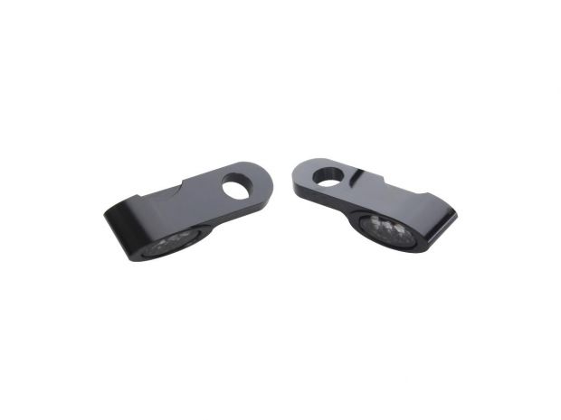 Universal Elypse Front Turn Signals Black Smoke LED 