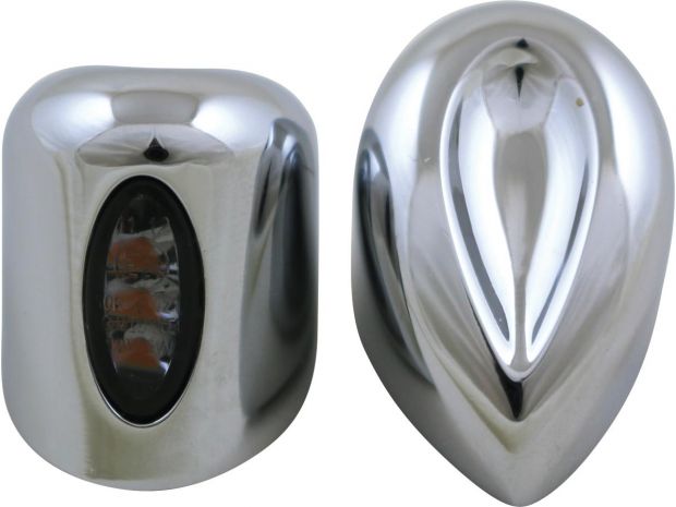 Elypse Front Turn Signals for Road Glide Chrome Smoke LED 