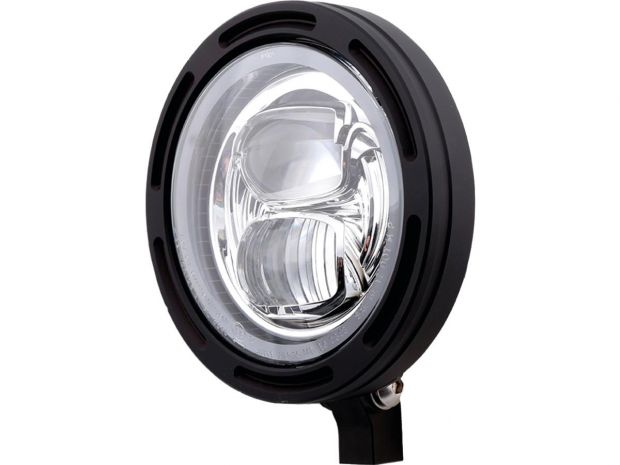 Frame-R2 Type 7 LED 5 3/4" Headlight Bottom Mounted Black LED 