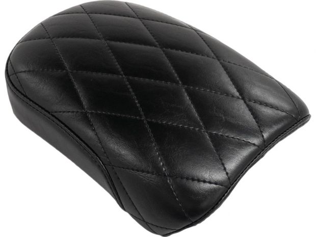 Bare Bones Pillion Pad Diamond Stitch Black Vinyl 