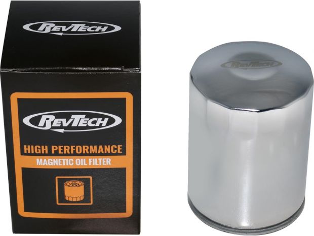 High-Performance Oil Filter with Magnet For Milwaukee Eight Engine Chrome 