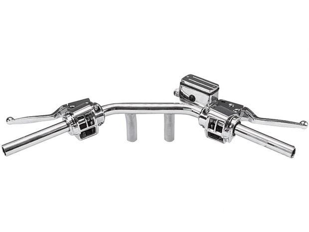 82-95 Early Style Handle Bar Control Kit Chrome 5/8" Single Disc 