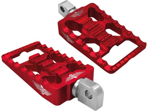 MX V1 Passenger Pegs Red Anodized 