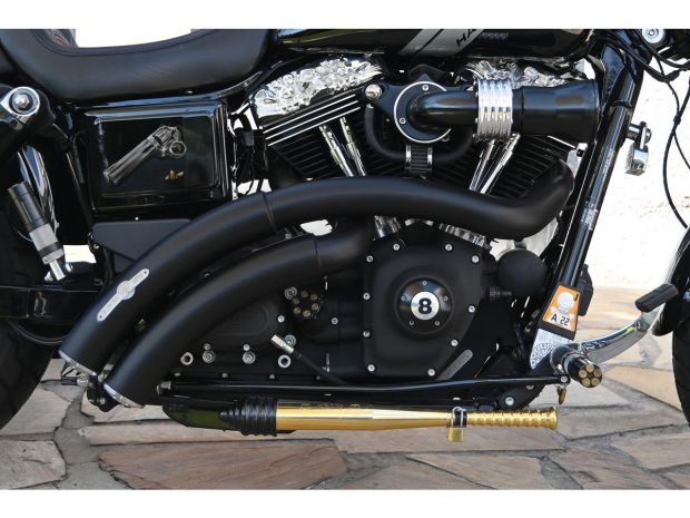 Rainbow Down Under Exhaust System , Without Heat Shield, Polished Smooth End Cap, Black 2,5" 