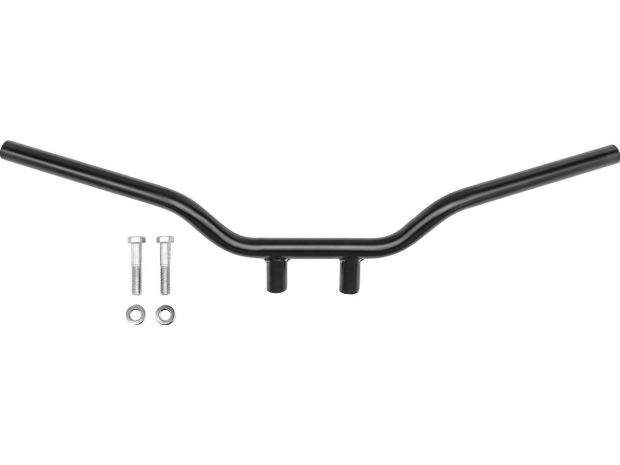 1" Tracker Handlebar Non-Dimpled 3-Hole Black Powder Coated 1" 