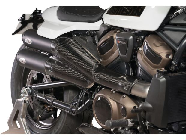 Hitzeschutzblech Universal 4 Zoll schwarz für Harley Krümmer oder Aus,  17,95 €
