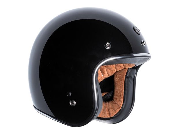 Del Mar (T-50) ECE Open Face Helmet Gloss Black | XL