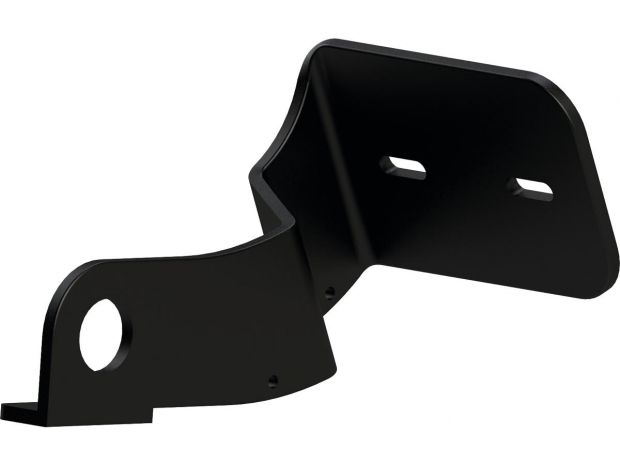 Medium Side Mount License Plate Bracket Black Satin 