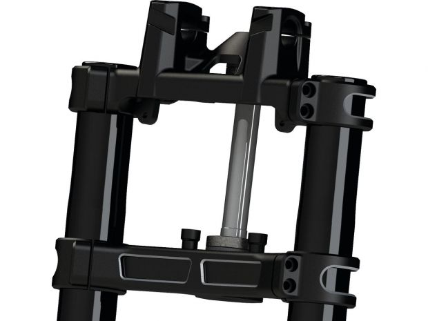 SP-S Triple Tree Kit For 1 1/8" handlebars Black Cut Anodized 