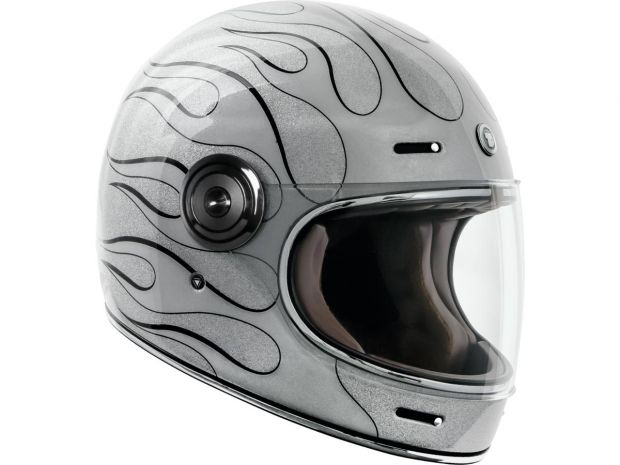 Newport (T-1) Retro Full Face Helmet Blaze | M