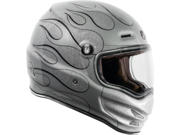 Pomona (T-9) Retro Full Face Helmet Blaze | S