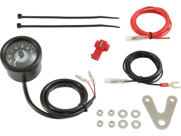 Velona 48 Voltmeter Modern Design (Type A) Black 