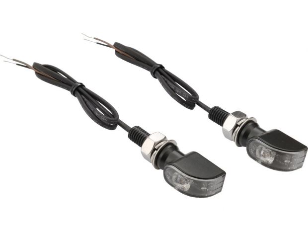 D-Light Mini 1 LED Turn Signal Black Clear LED 