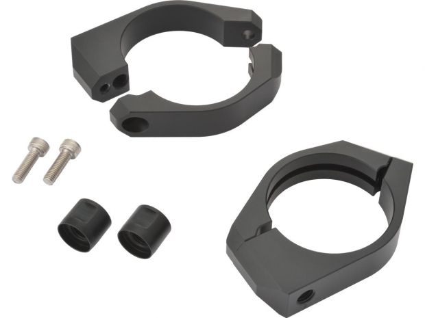 Turn Signal Fork Clamp Set 39mm Fork Mount Black 