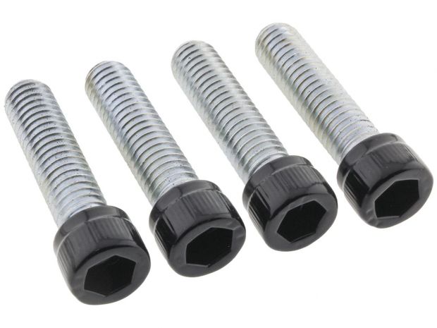 Footrest Screw Kits Gloss Black Powder Coated 