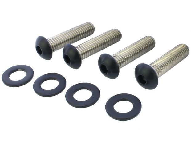 Fender Strut Screw Kits Supplied are 4 screws and 4 washers (strut to frame) Satin Black Powder Coated 