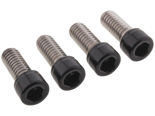 Front Fender Screw Kits Gloss Black Powder Coated 