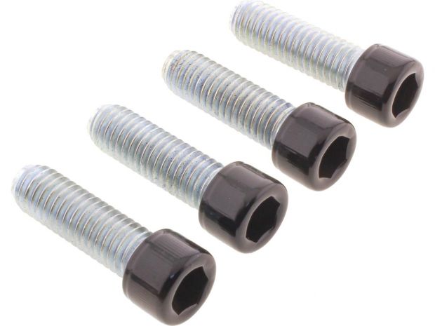 Footrest Screw Kits Gloss Black Powder Coated 