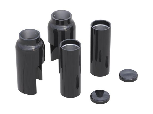 6-Piece Fork Cover Kit Black Powder Coated 