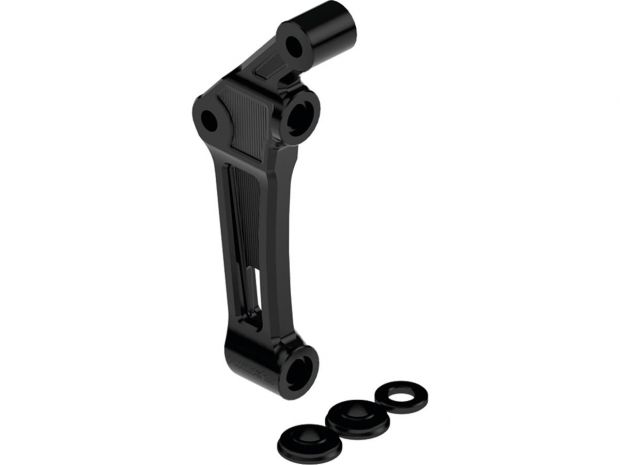 Club Style Radial Brake Caliper Adapter For 330 mm rotor Gloss Black Anodized Single Disc Front 