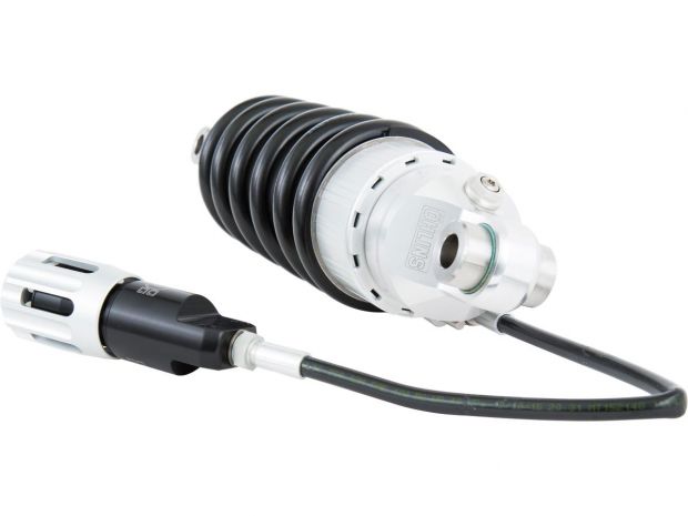 STX 46 Mono Shock without Adjustable Lenght S46DR1S, Length 341,5mm (13,4"), Stroke:57,5mm, Spring Rate N/mm: 105N/mm , Mounted Spring: 21103-36, Bracket-Mounted Remote (see image) 