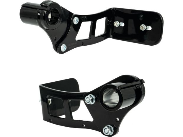 Medium Pro Side Mount License Plate Bracket Black 