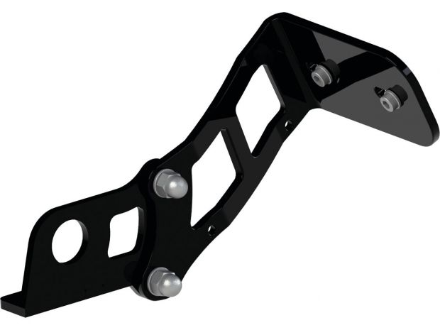 Medium Pro Side Mount License Plate Bracket Black 