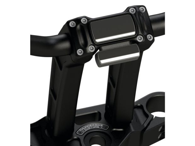 Clubstyle Riser Kit Height: 9", For 1 1/4" Handlebar, Digital Instrument Black Satin 
