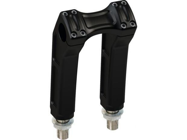 Clubstyle Riser Kit Height: 7", For 1" Handlebar, No Instrument Black Satin 