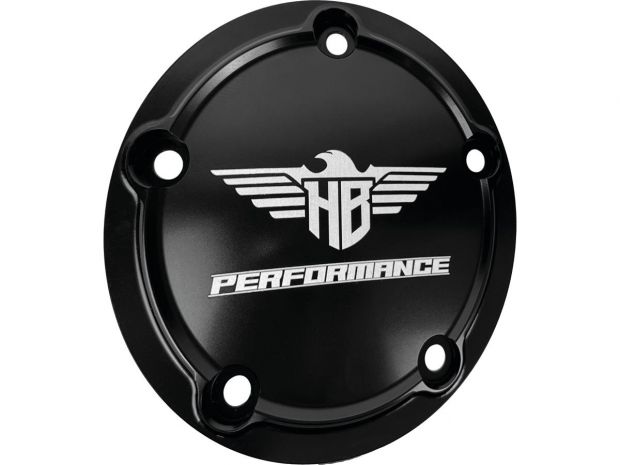 Performance Timer Cover 5-Hole Gloss Black Anodized 