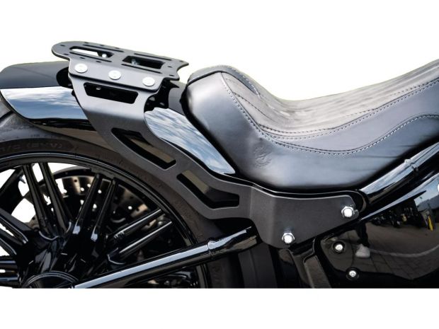 Custombike Luggage Rack For TC Rocker/Breakout with 260/18 Tire and Customfender Black Powder Coated 