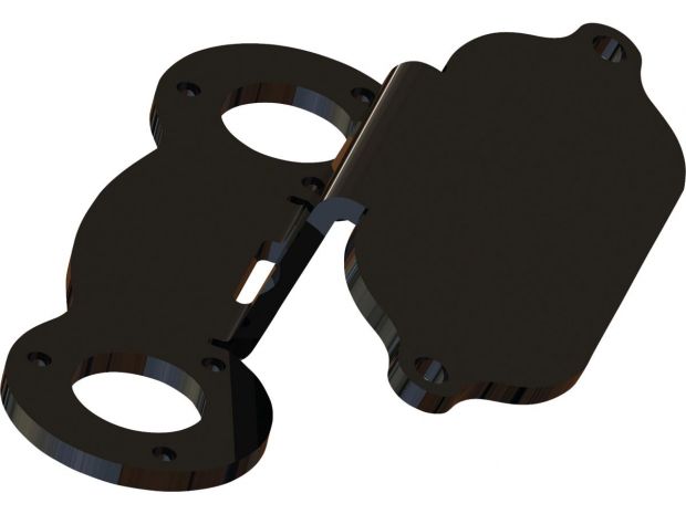 Digital Speedometer Housing Bracket Black 