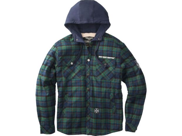 Sherpa Lined Flannel Jacket Black|Gray | 4XL