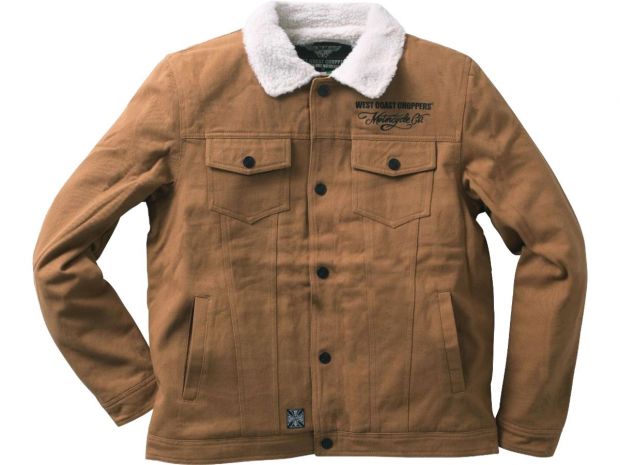 Sherpa Lined Canvas Jacket Duck Brown | 3XL