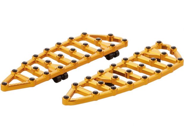 MX Driver Floorboards Gold Anodized 