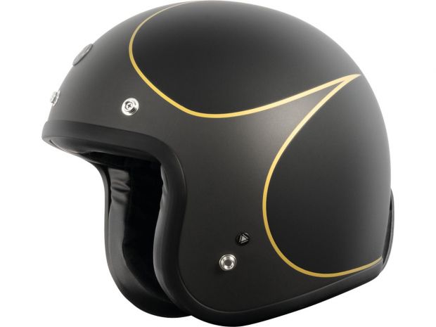 Del Mar (T-50) ECE Open Face Helmet Hardy Matt Black | S
