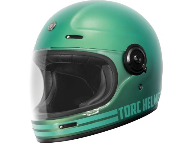 Newport (T-1) Retro Full Face Helmet Cali Teal | M