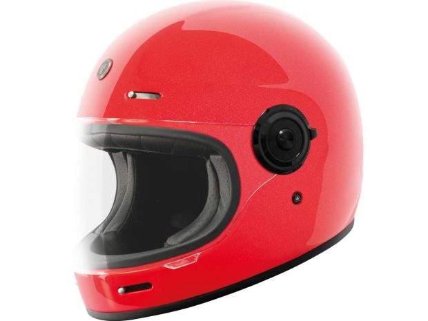 Newport (T-1) Retro Full Face Helmet Gloss Metallic Red | 2XL