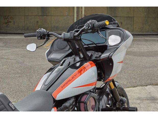 Club Style Pullback Riser and Triple Tree Cover Kit 10" Height, 1 1/4" Clamp Diameter Black Anodized 