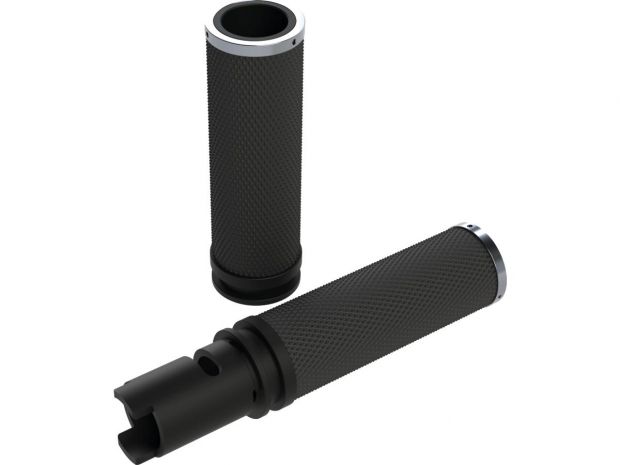 Base Rubber Grips Black Ring Black 1" Throttle By Wire (Switch Housing Sensor) 