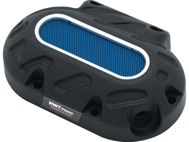Mesh Transmission Side Cover Flat Black Blue 
