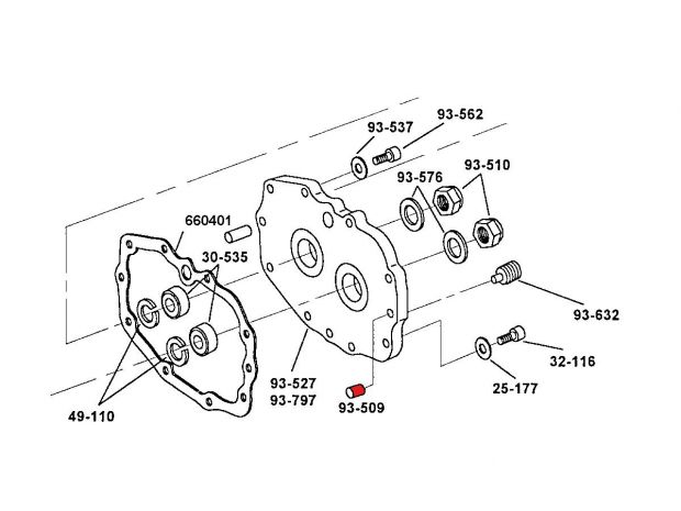 Transmission Case Bearing Housing Roll Pin 