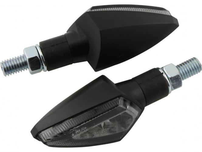 Shin Yo V-Scope 2 In 1 Turn Signal / Position Light, Dark Glass in Black Finish H 30.5mm x Depth 27.5mm (900458)