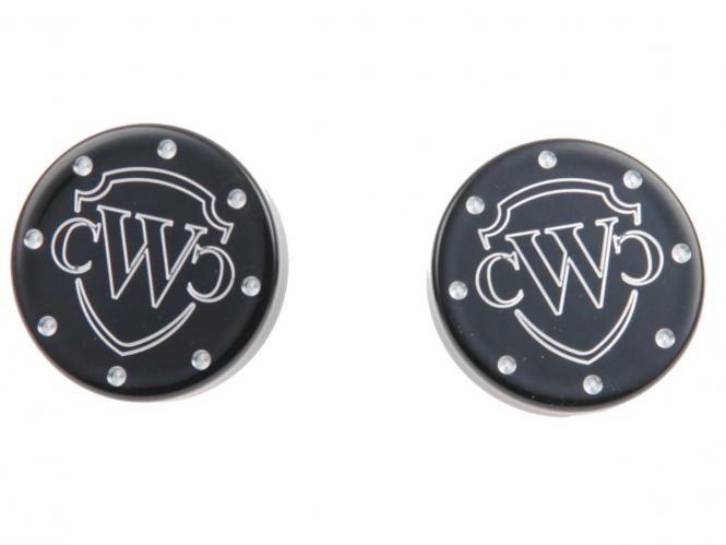 Cult Werk Front Axle Cover With Cult Werk Logo In Black Finish For 2018-2020 Softail Models (HD-BRO036)