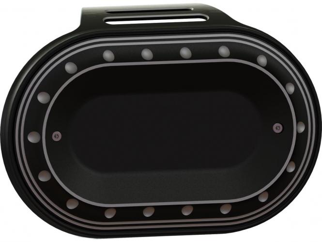 Thunderbike Oval Drilled Airbox Cover In Contrast Cut For HD M8 114 Models Or Thunderbike Oval Kits (96-74-050)