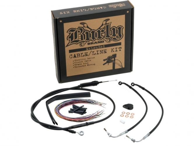 Burly Brand Apehanger Cable/Line Kit For 2014-2020 ABS Sportsters With 12 Inch Apehangers (B30-1229)