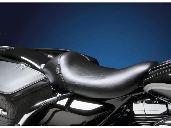 Le Pera Bare Bones Biker Gel Solo Smooth Seat In Black For Harley Davidson 2002-2007 Touring Models (LGH-005RK)